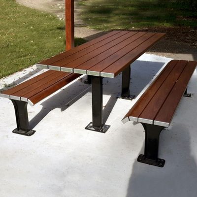 Eco Boardwalk Table Setting with Timber Effecta