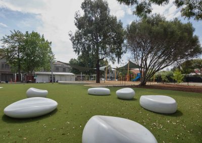 Giant pebbles roll into Abbotsford Primary School